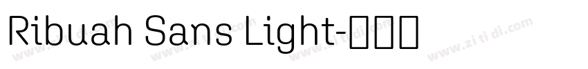 Ribuah Sans Light字体转换